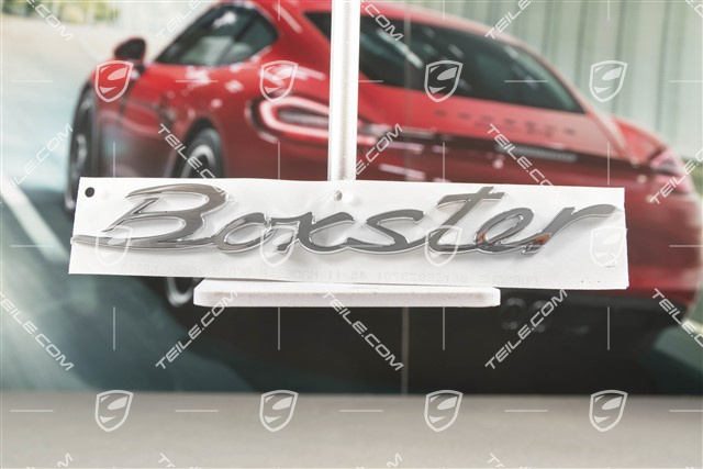 "Boxster" logo, Galvano silver