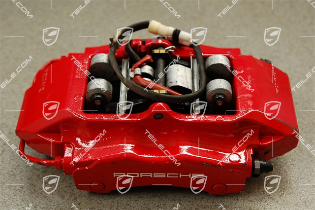 Fixed calliper without pads, red, 4S / Turbo, L Fixed calliper without pads, red, 4S / Turbo, L