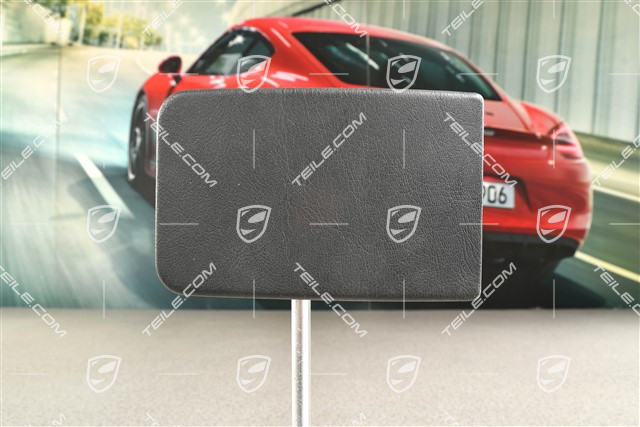 Cover Ashtray, Leatherette, Black