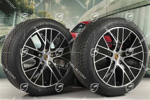 20" koła zimowe Turbo Aero, komplet, felgi 9J x 20 ET54 + 11J x 20 ET60, opony zimowe Goodyear 245/45 R20 + 285/40 R20