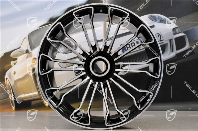 21" felga 918 SPYDER, Zentralverschluss, 12,5J x 21 ET57, czarny wysoki połysk