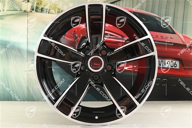 20" Komplet felg Carrera Sport, 8,5J x 20 ET49 + 11,5J x 20 ET56, czarny wysoki połysk