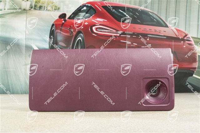 Glove kompartment cover, Leatherette, Magenta