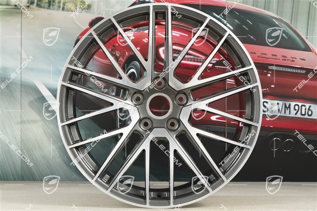 21-inch wheel rim Turbo V, 11J x 21 ET66, Titan
