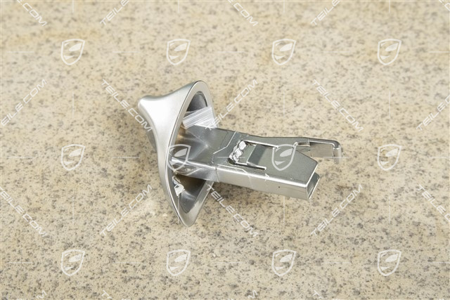 Betaetigungsknopf / Kippgriff für die Rückenlehne, Galvanosilber, L