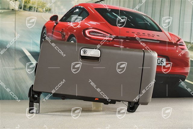 Glove compartment complete, Leather, Agate Grey, LHD