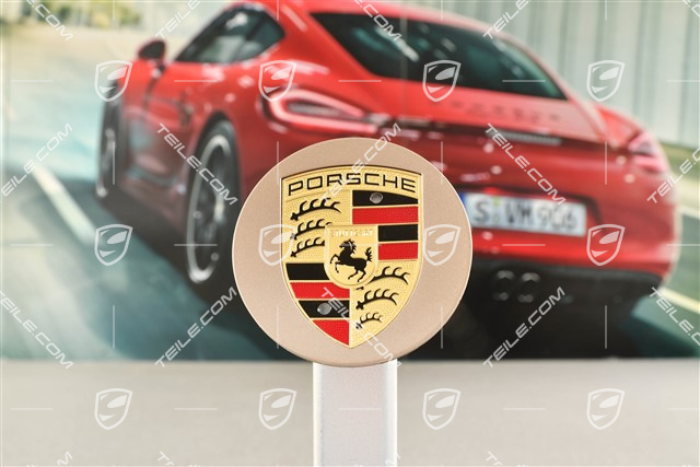 Hub cap, concave, coloured crest, Neodymium