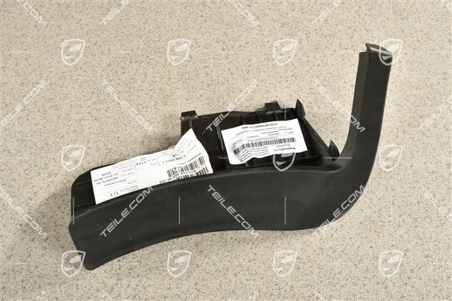 Rubber lip sill cover, rear, black, R