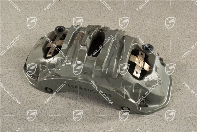 Brake calliper, front axle, silver, L