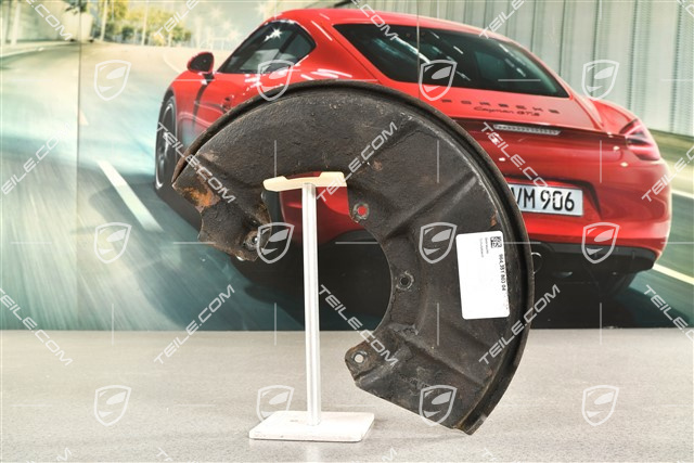 Front axle disc brake protective plate, L