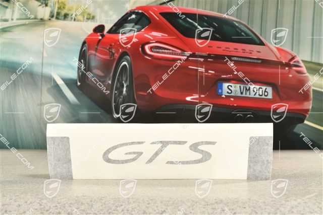 GTS FL, Dekorfolie GTS Schriftzug, Schwarzmatt, L=R
