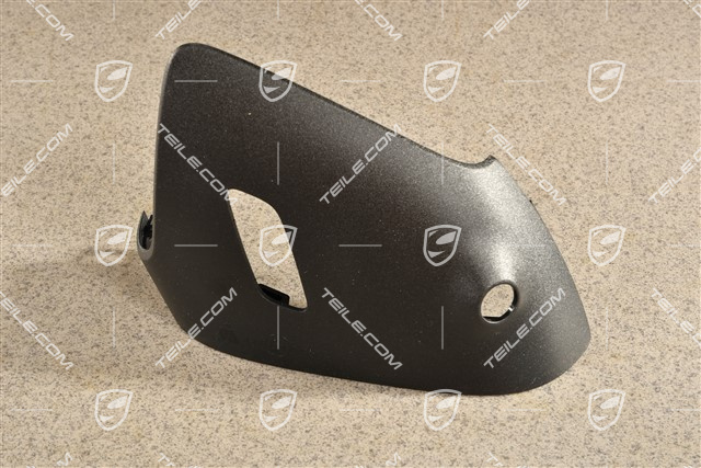 Osłona dolna lusterka zewnętrznego, Real Top View, czarny mat, L