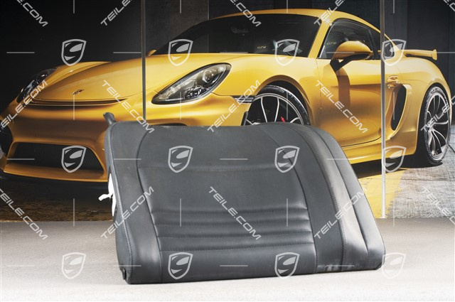 Oparcie tylnego siedzenia, skóropodobne, czarne, coupe, R