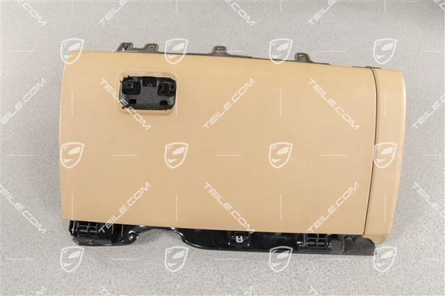 Handschuhkasten komplett, Leder, Luxorbeige