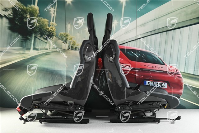 Fotele kubełkowe GT3 / GT3RS, karbonowe, czarny, Weissach RS, komplet, L+R