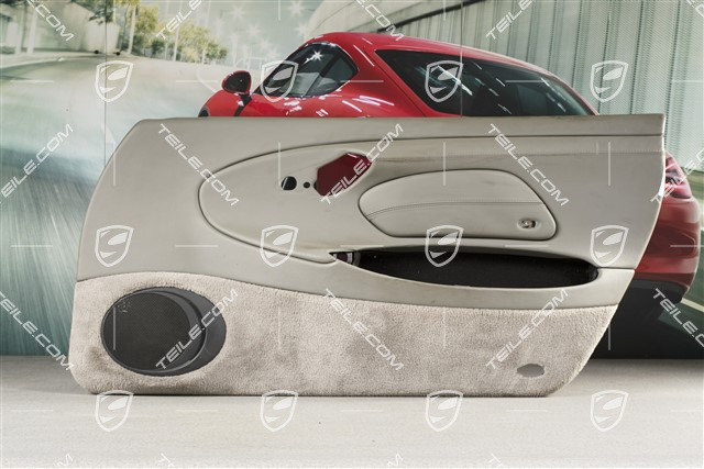 Tapicerka drzwi z blendą airbaga, Sound pakiet, skóra, Graphite grey, R