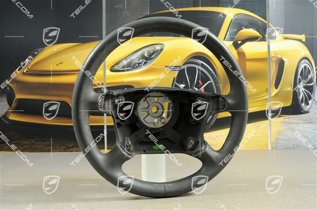 Lenkrad, 4-Speichen, Tiptronic, space grey, Leder beschädigt / nicht komplett Lenkrad, 4-Speichen, Tiptronic, space grey, Leder beschädigt / nicht komplett