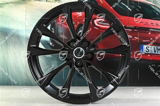 19" Felgensatz Macan Design, 8,5J x 19 ET21 + 9J x 19 ET21, schwarz seidenmatt