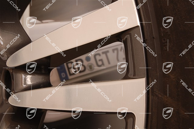 21-inch Turbo II summer wheel set, 4 wheels 10J x 21 ET 50 + 4 tyres 295/35 R 21 107Y XL, with TPMS