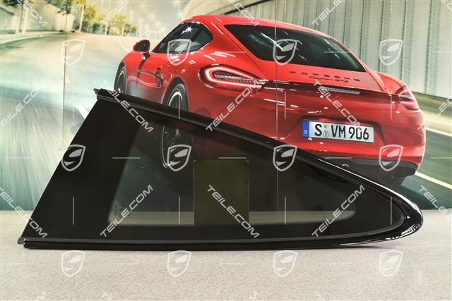 Fondscheibe, Zierleiste in Hochglanz Schwarz, L