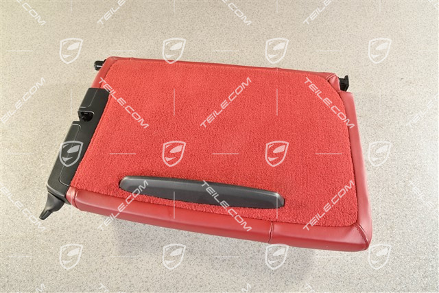 Back seat backrest, Rear, Leather, bordeaux red, Coupe, R