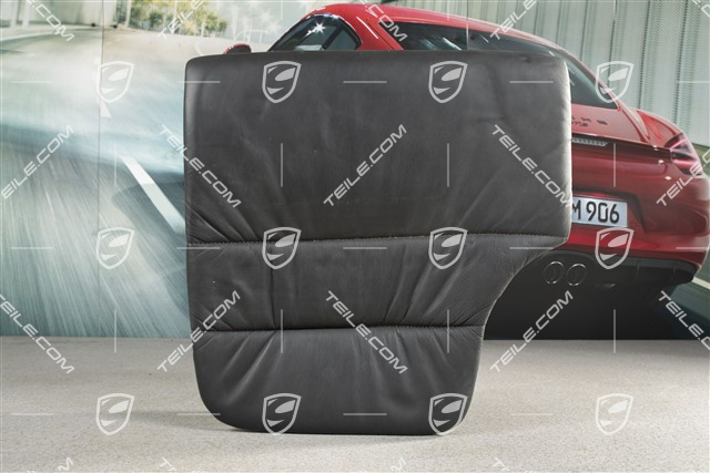 Notsitzkissen, Coupe/Targa, Raffleder, schwarz, R