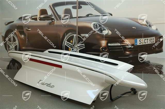 Turbo engine lid, incl. rear spoiler, CONVERTIBLE, complete
