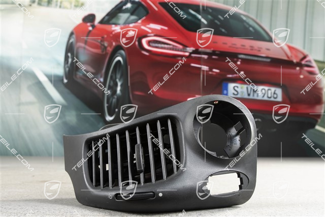 Blenda nawiewów deski rozdzielczej, Czarna, L