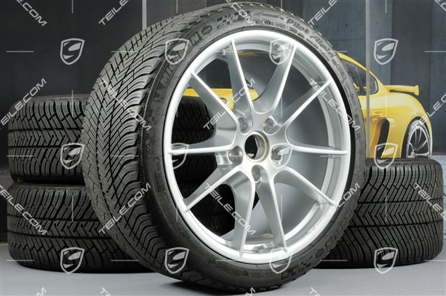20-inch Carrera S (III) winter wheel set, 8,5J x 20 ET51 + 11J x 20 ET70 + NEW Michelin winter tyres 245/35 ZR20 + 295/30 ZR20, TPMS