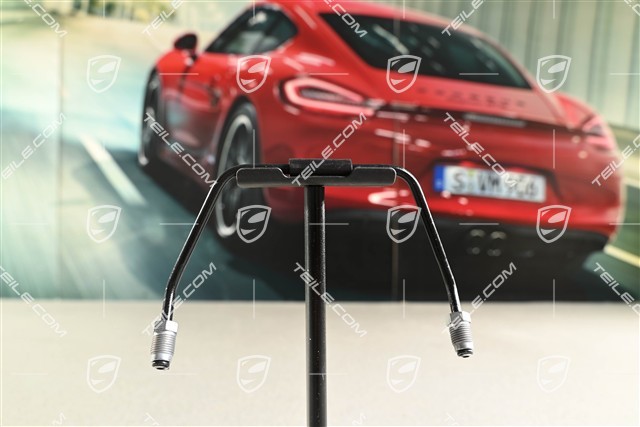 Front brake caliper connecting line, brake caliper black / red 17", L=R