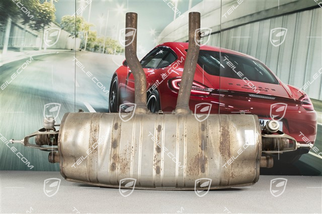 Rear silencer, Cayenne S, 4.8 V8, 380 PS, sport exaust system