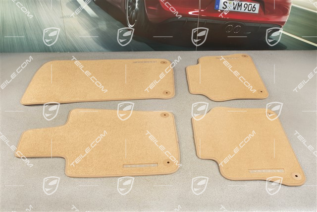 Fussmatte Velours Satz, Cognac