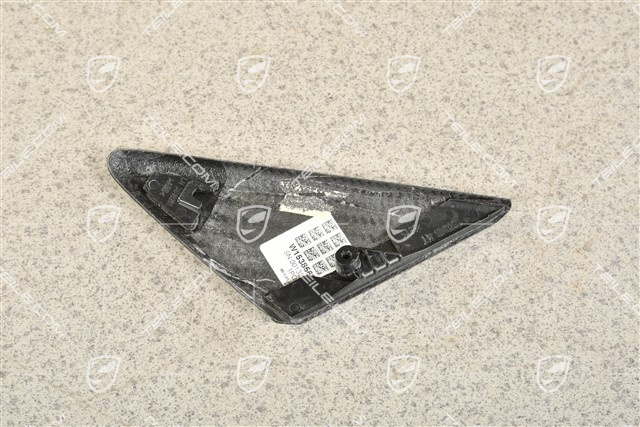 Blenda prowadnicy szyby, karbonowa, L