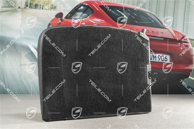 Back seat backrest, leather, black, Cabrio, R