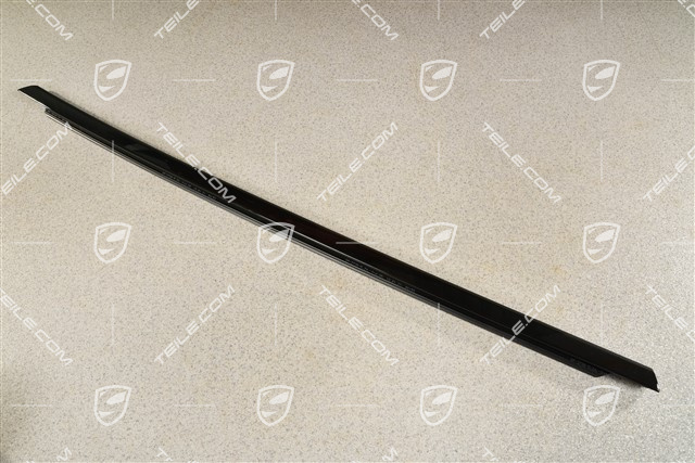 Hintertürleiste, Zierleiste Hochglanz Schwarz, R