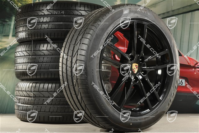 20" Cayenne Coupé Sport Sommerräder Satz, Felgen 9J x 20 ET50 + 10,5J x 20 ET55 + Pirelli P Zero Sommerreifen 275/45 R20 + 305/40 R20, mit RDK-Sensoren