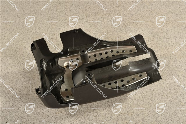 Housing for Steering column el. adjustable, Lower, Black