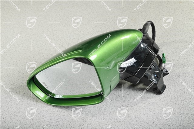 Außenspiegel, links, elektrisch einklappbar, abblendbar, gewölbt, mit Spurwechselassistent, komplett