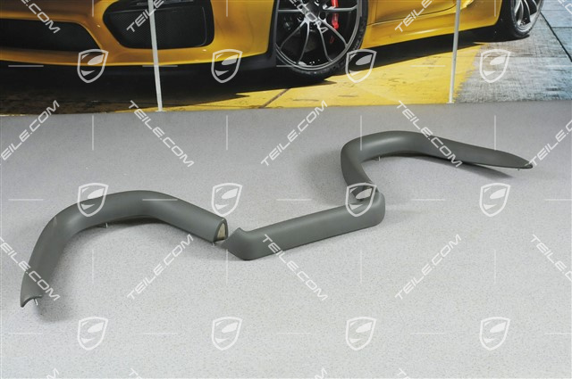 Roll over bar linings set, Leatherette, Stone grey