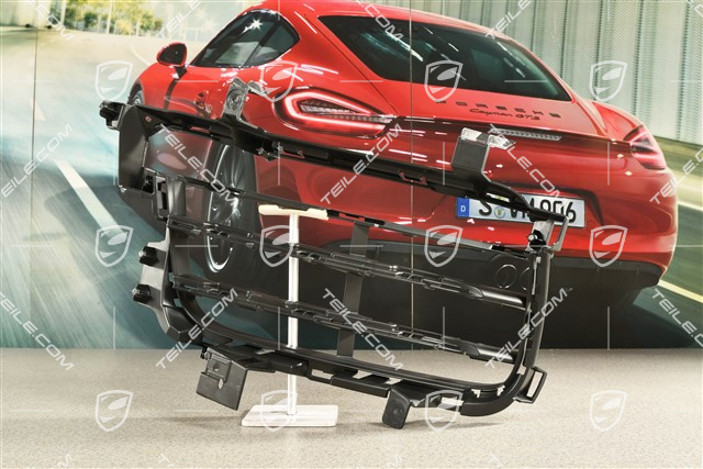 Front bumper, side ventilation grille, Black matte, L