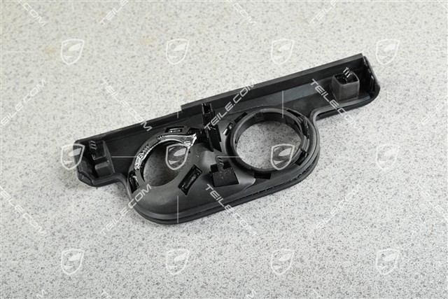Zierleiste für die Mittelkonsole / das Armaturenbrett, Zündschlossabdeckung, schwarzes Leder