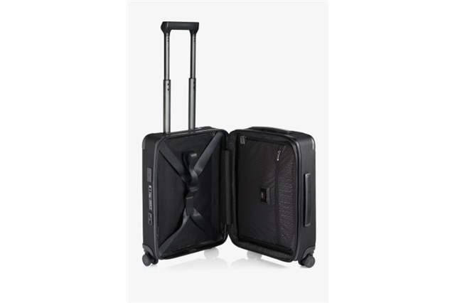 Porsche Design Roadster Nylon 4W Trolley, made of water-repellent nylon and leather, black, size S / 43 litres, 240 x 380 x 550 mm