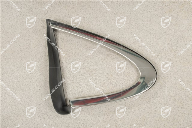 Zierleiste, Seitenscheibe, hinten, Aluminium, L