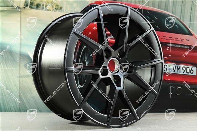 21" Carrera S Felge, 11,5J x 21 ET79, schwarz seidenmatt