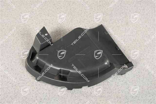 Air duct / guide / 3,6L 4,8L, Satin black, R