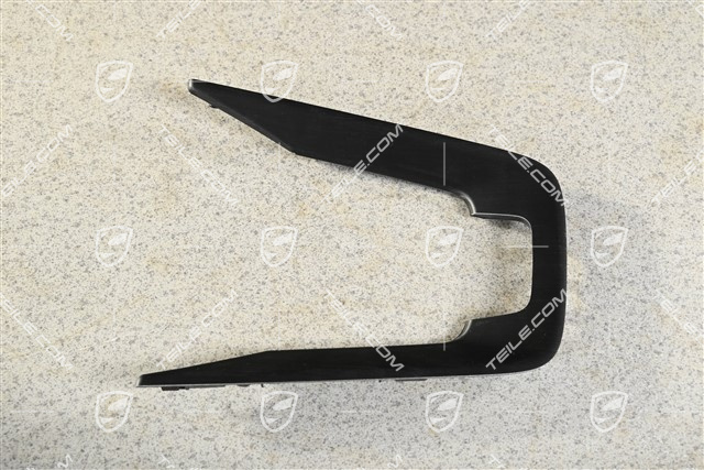 Zierblende / Zierleiste für Mittelkonsole, Alu - Schwarzmatt