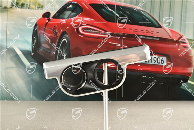 Zierleiste für Schalttafelverkleidung, Zündanlassschalter, Galvanosilber RHD