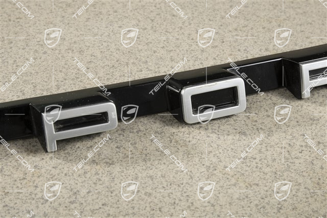 Trim, Upper rear, Light silver metallic