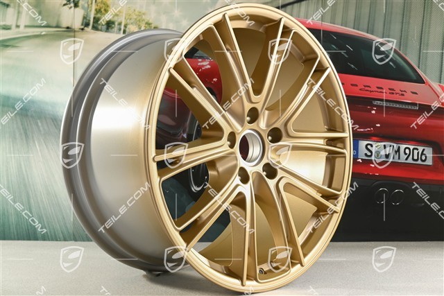 21" Komplet felg Panamera Exclusive, 9,5J x 21 ET71 + 11,5J x 21 ET69, Aurum