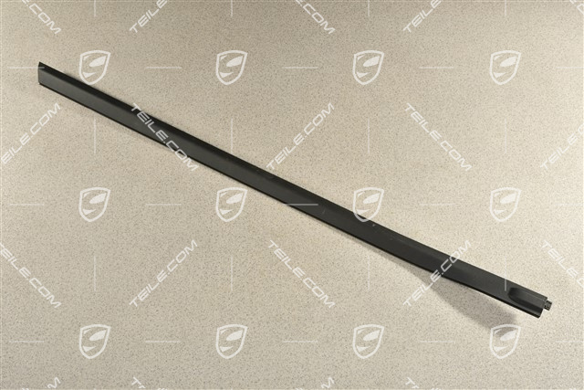 Listwa progowa, przednia, czarna satyna, L